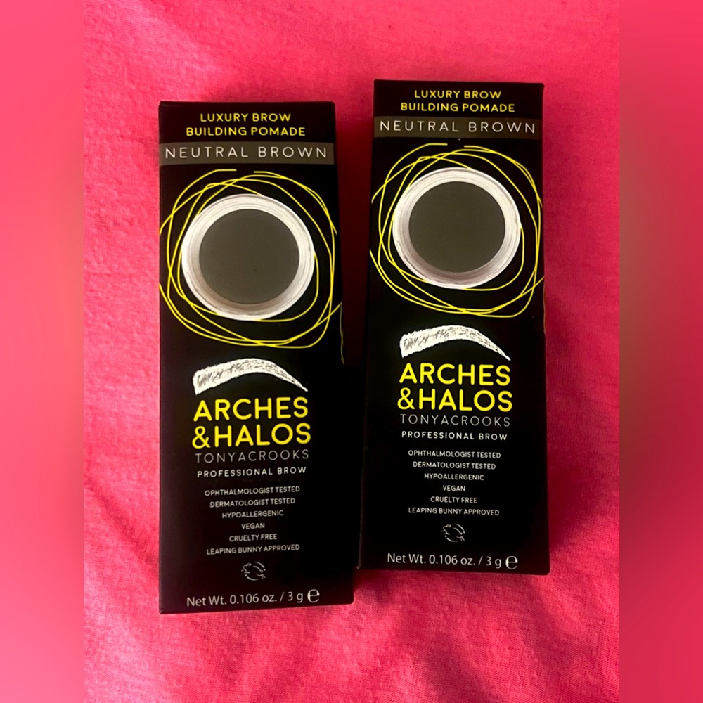 Arches & Halos Luxury Brow Building Pomade ~ Neutral Brown X2